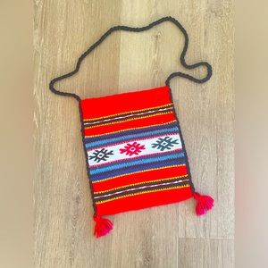 Vintage crossbody purse - handmade